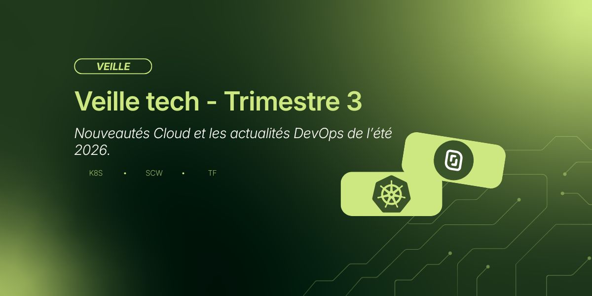 Veille tech - Trimestre 3